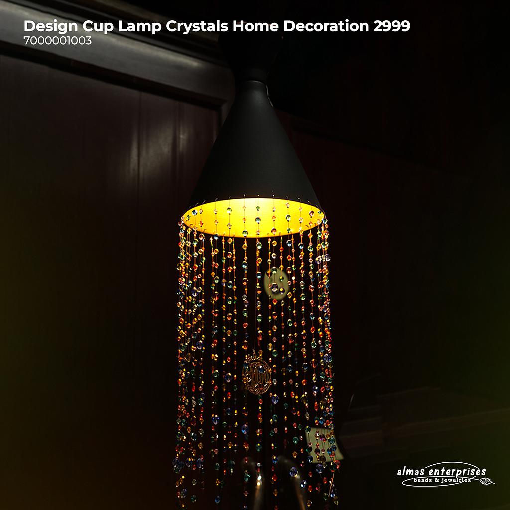 Design Cup Lamp Crystals Home Decoration 2999