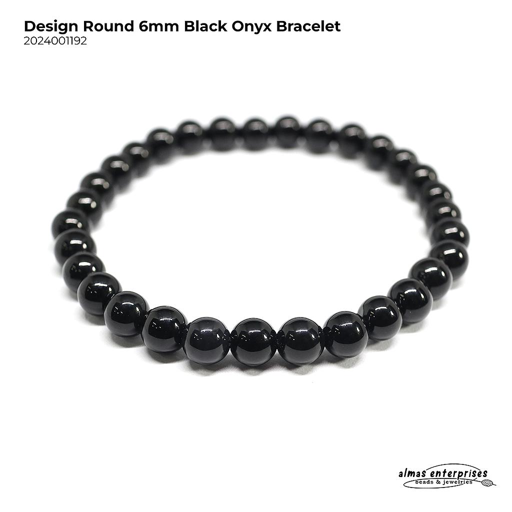 Design Round Black Onyx Bracelet