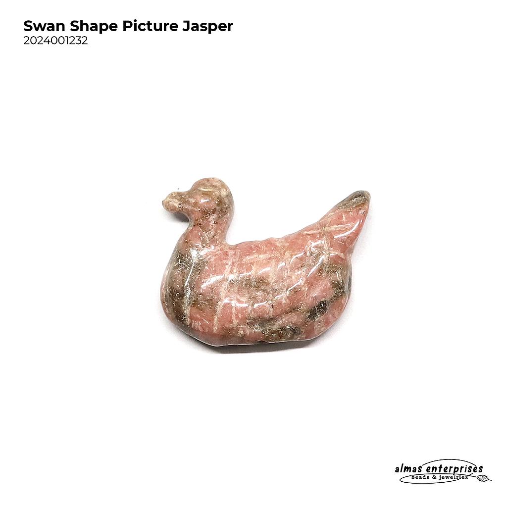 Swan Shape Stone Beads