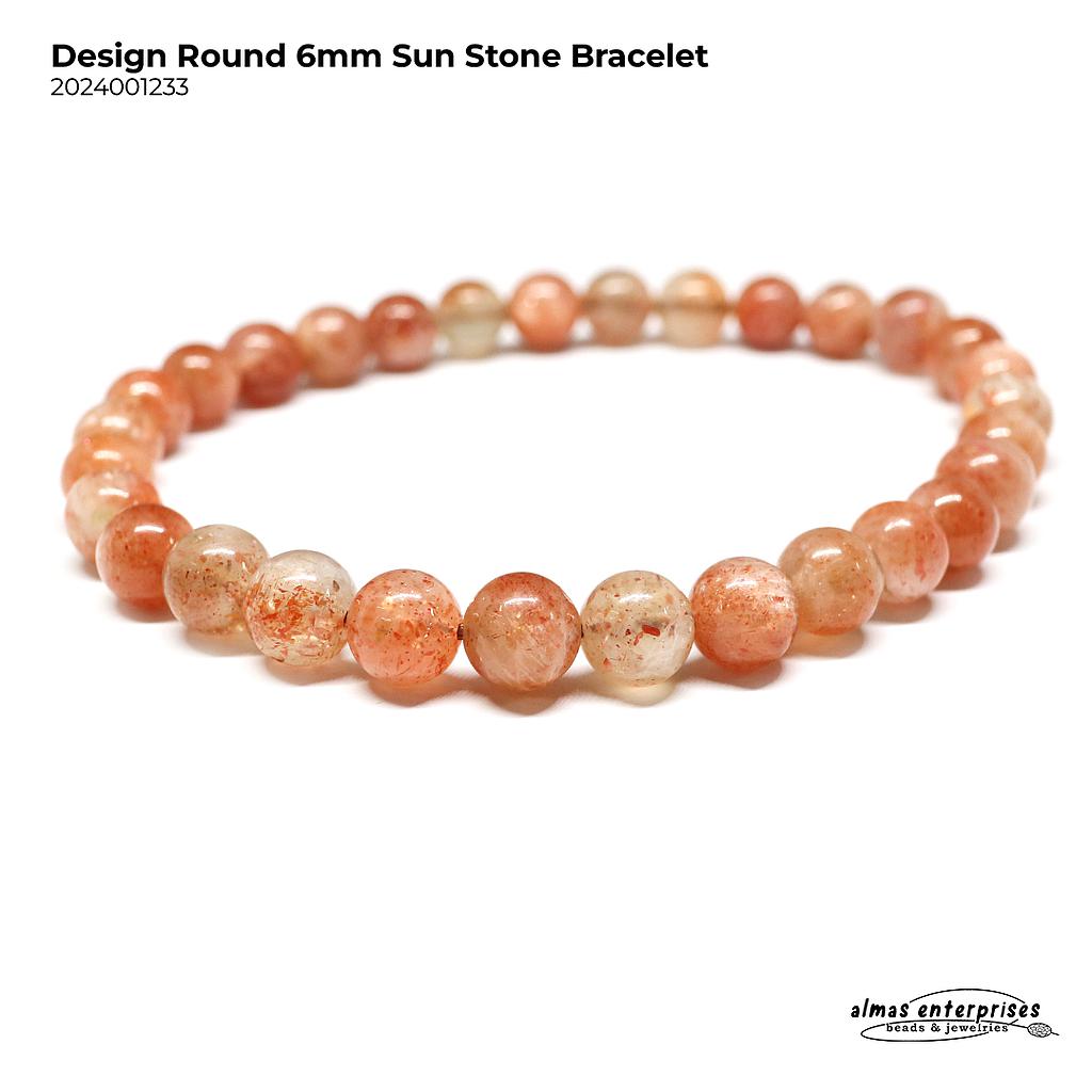 Design Round  Sun Stone Bracelet
