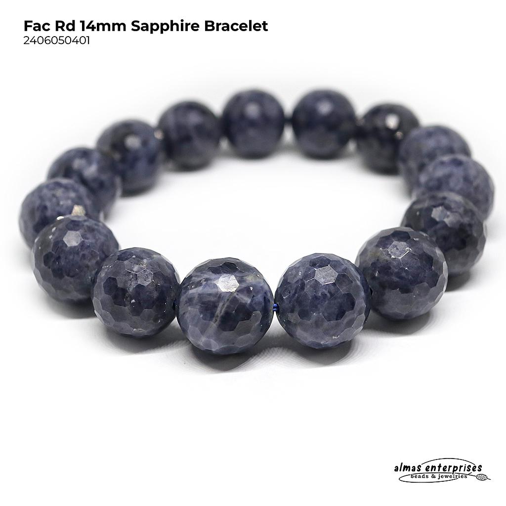 Fac Rd Sapphire Bracelet