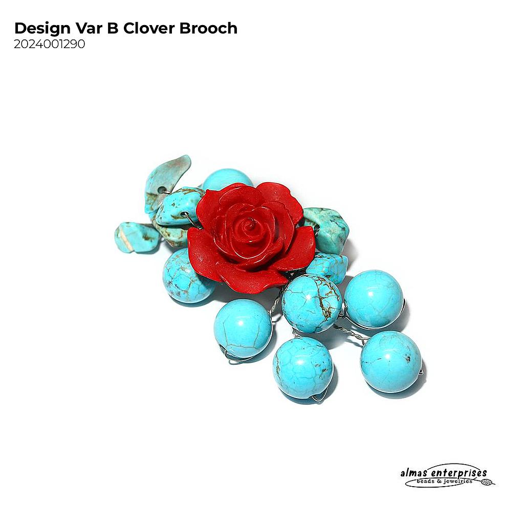 Design Var B Clover  Brooch
