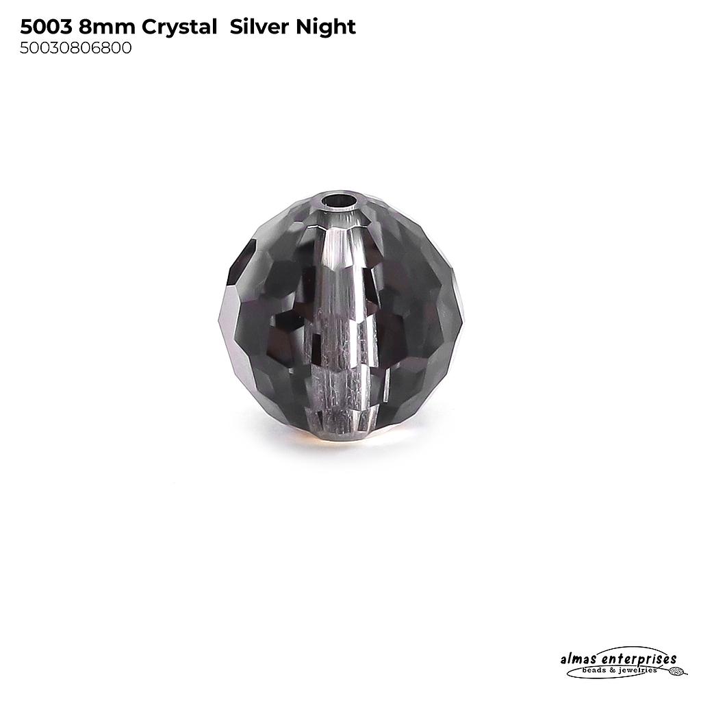 5003 8mm CRY.SILVER NIGHT