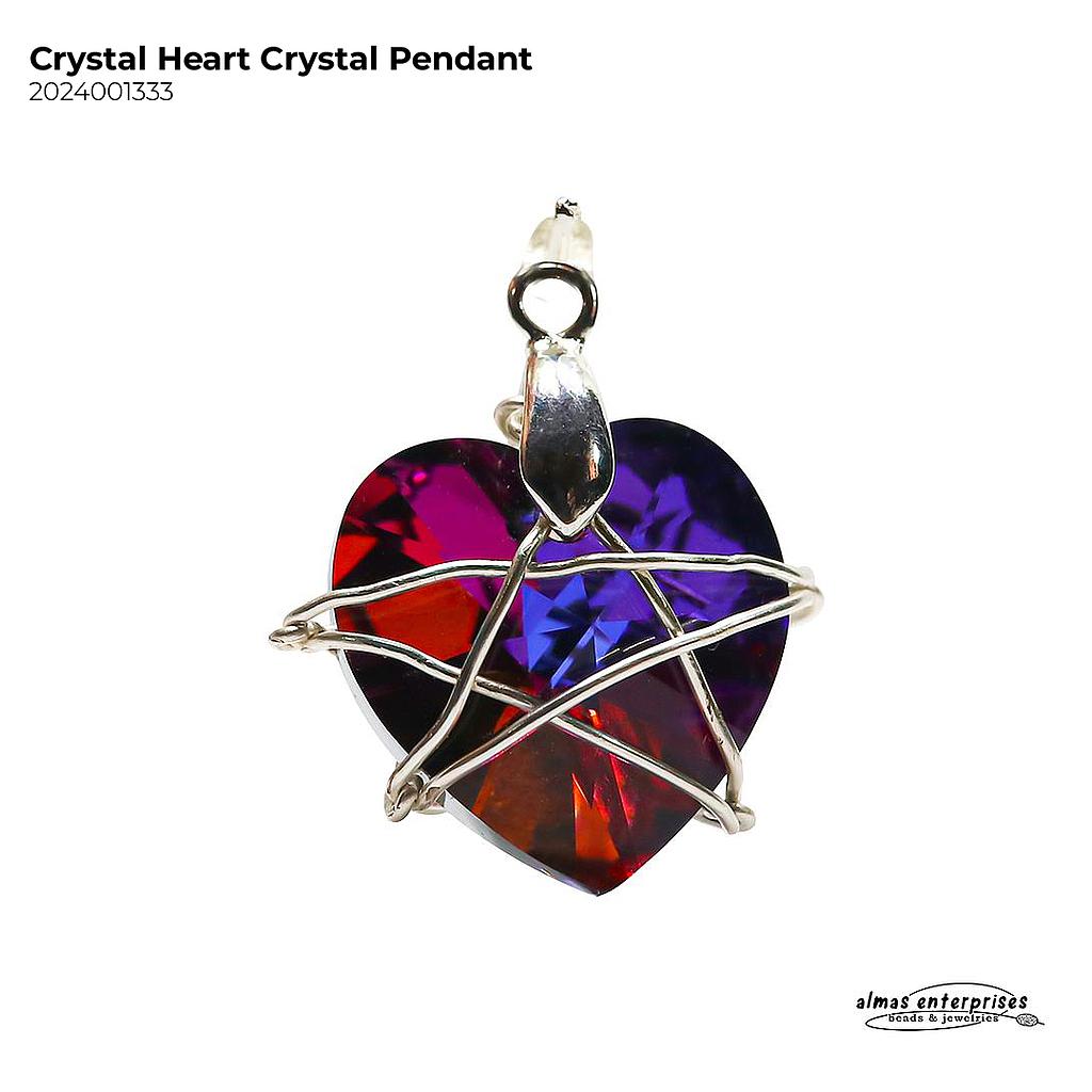 Design Heart Crystal Pendant