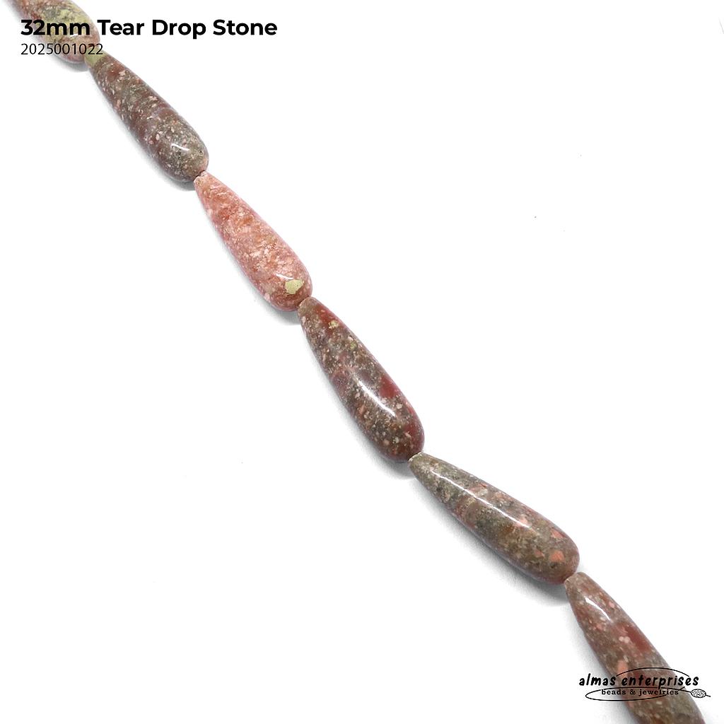 32mm TEAR DROP STONE