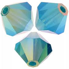 MC Bead Rondelle 5mm Blue Zircon AB