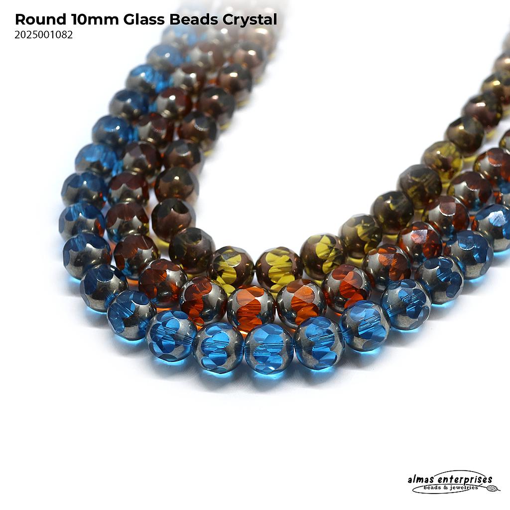 Round 10mm Glass Beads