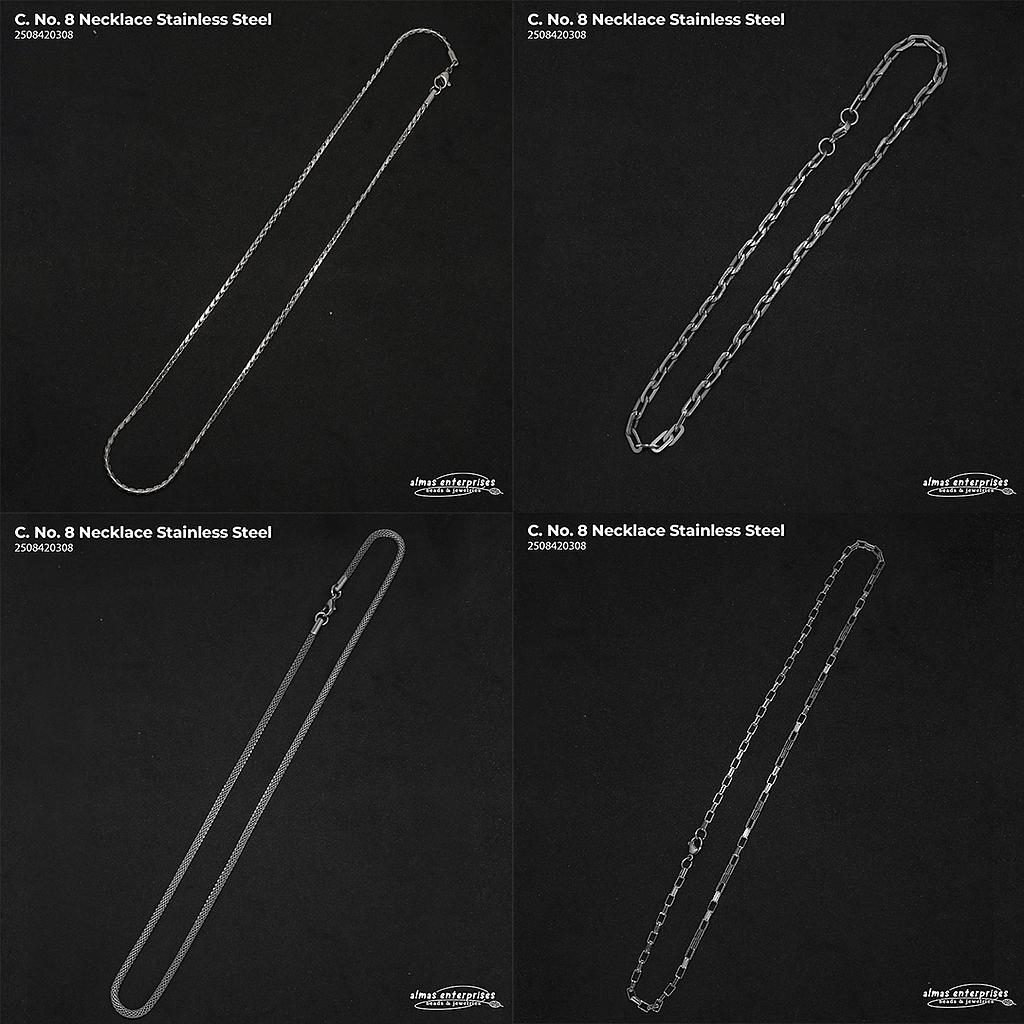 C.No.8 Necklace Stainless Steel
