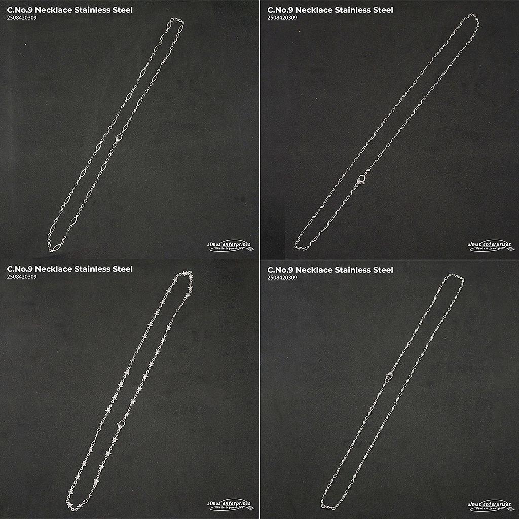 C.No.9 Necklace Stainless Steel