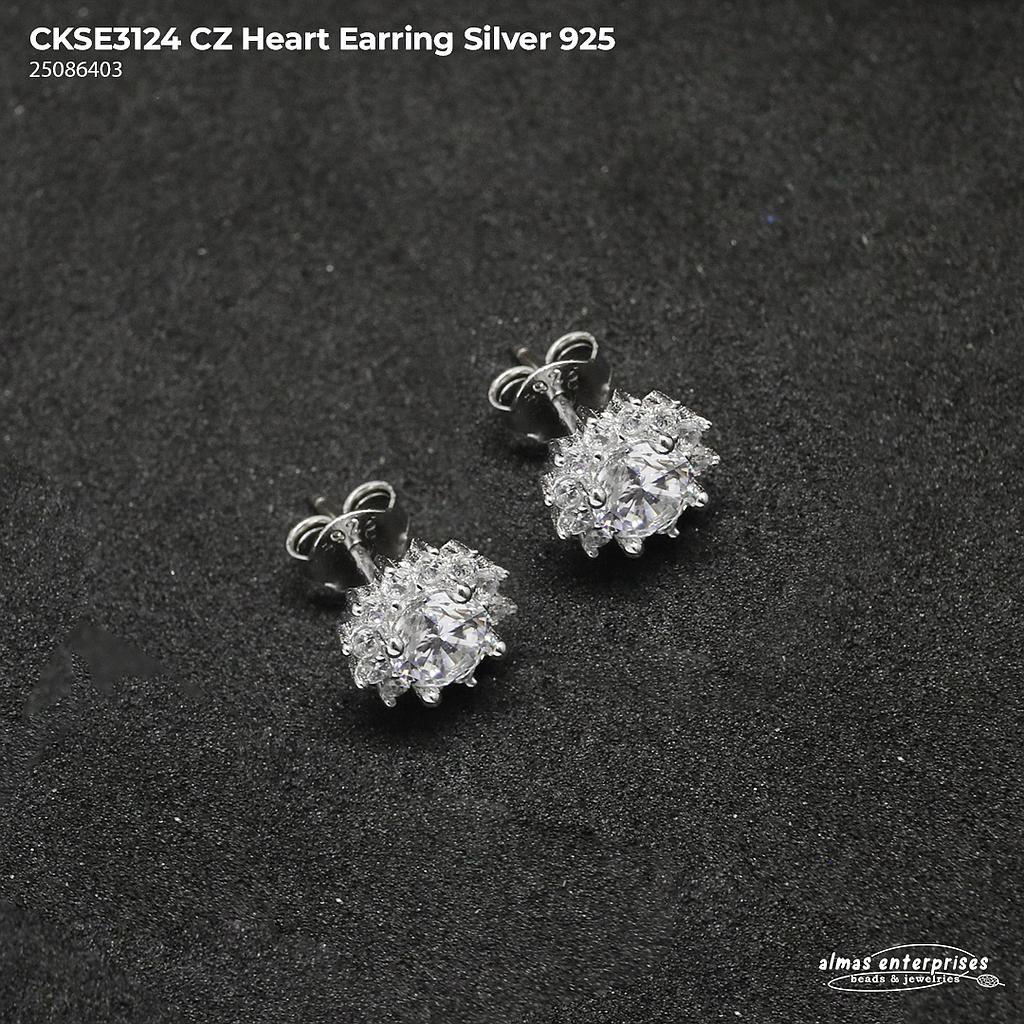 CKSE3124  CZ Earring Silver 925