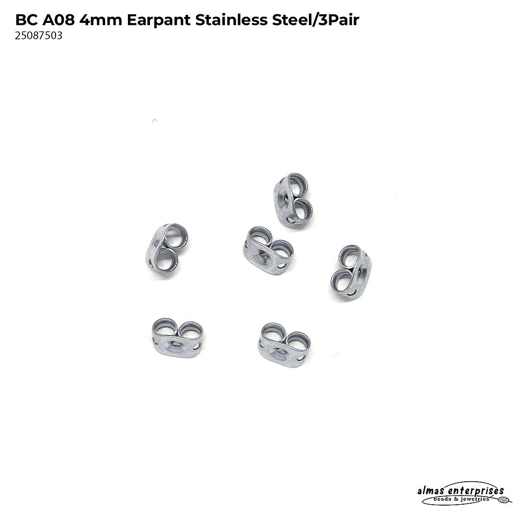 BC A08 EarPant Stainless Steel/3Pair