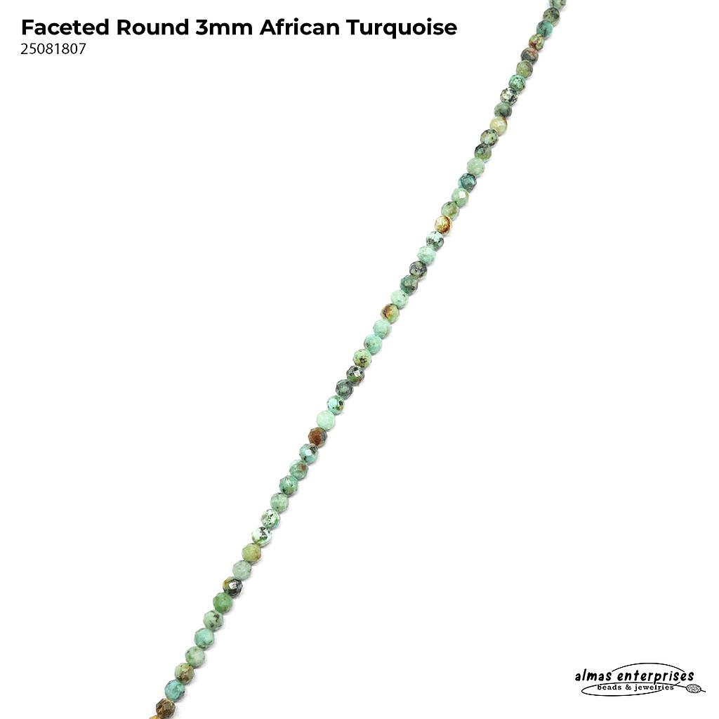 Faceted Round African Turquoise