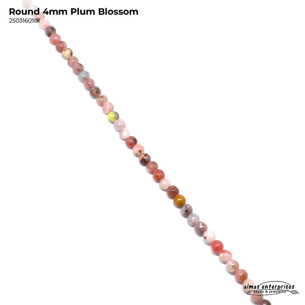 Round Red Plum Blossom