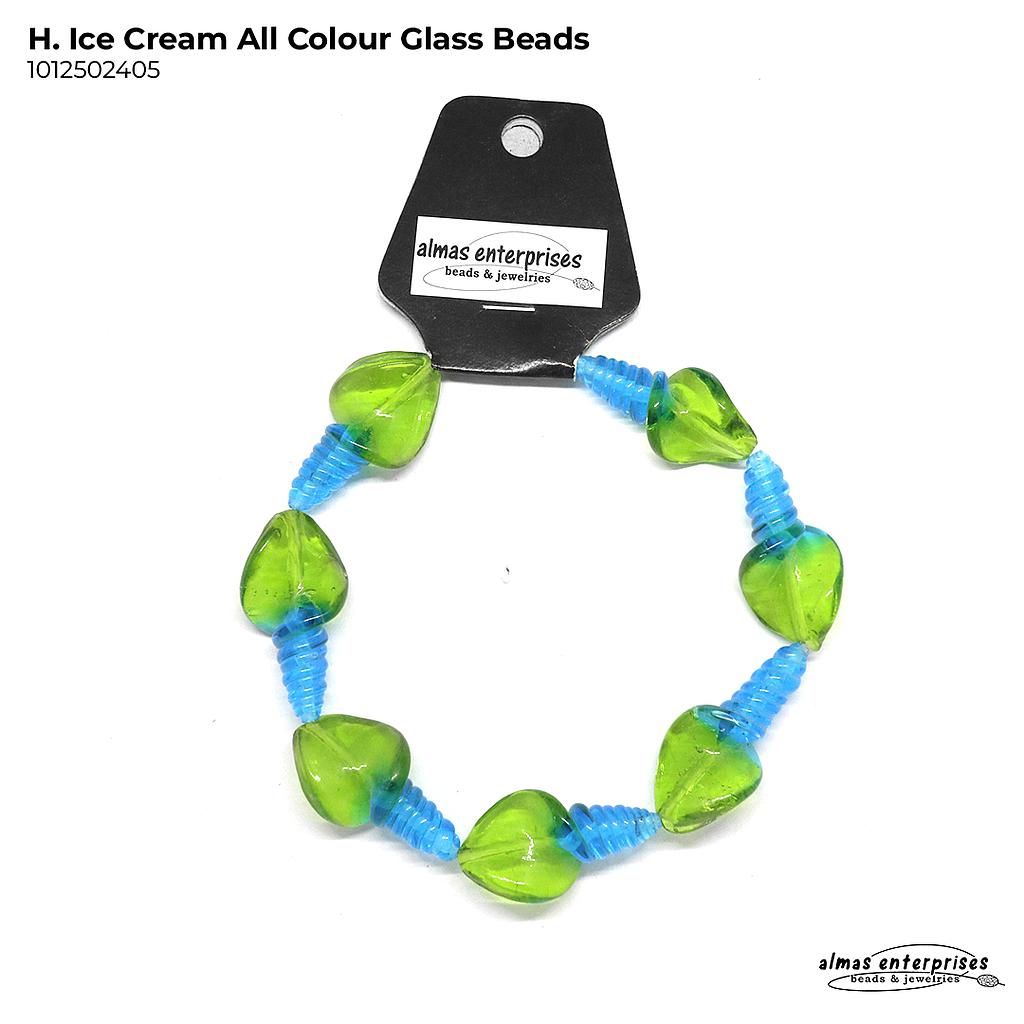 H. Ice Cream All Colour Glass Beads