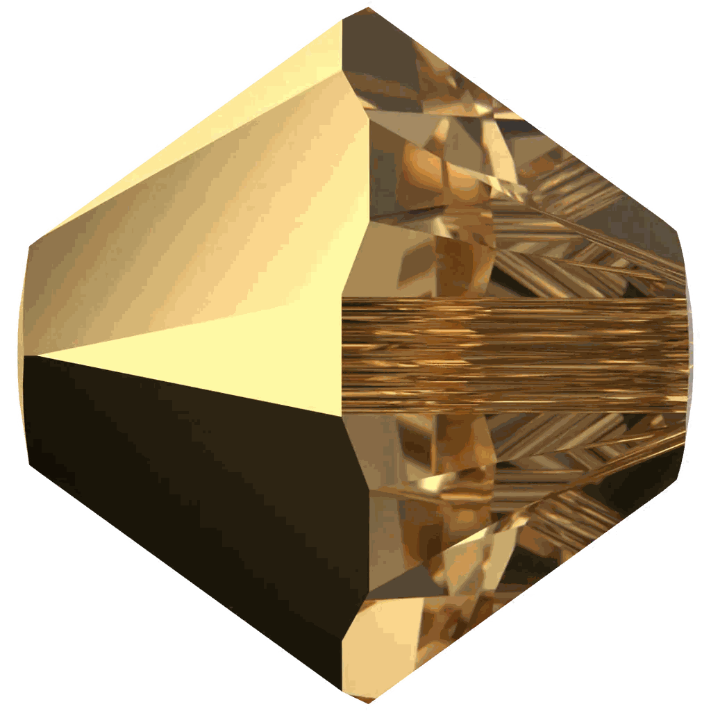 5328 4mm CRYSTAL AURUM 2er