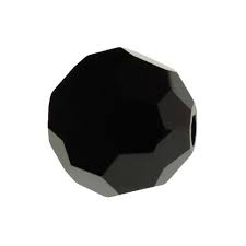 MC Bead Round 6mm Jet