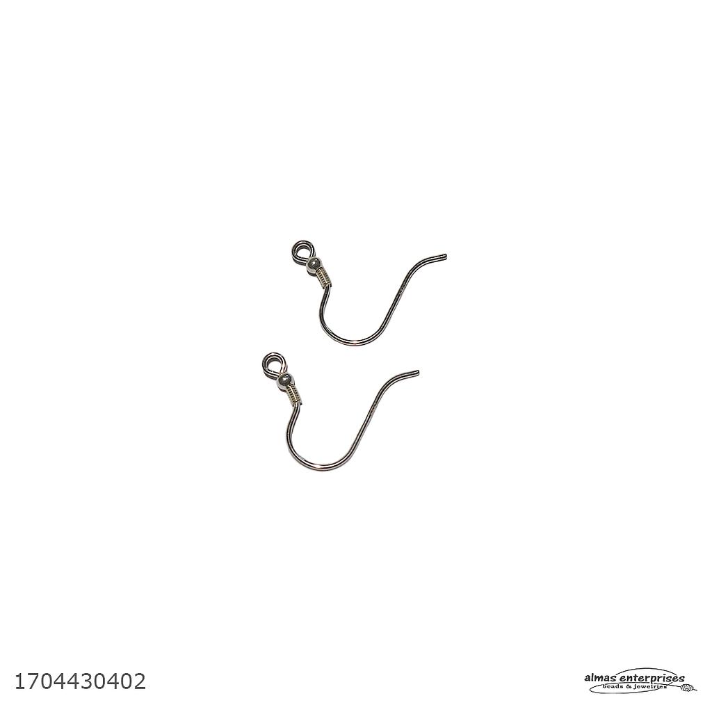 Ball Spring Earring Hook 925/pair