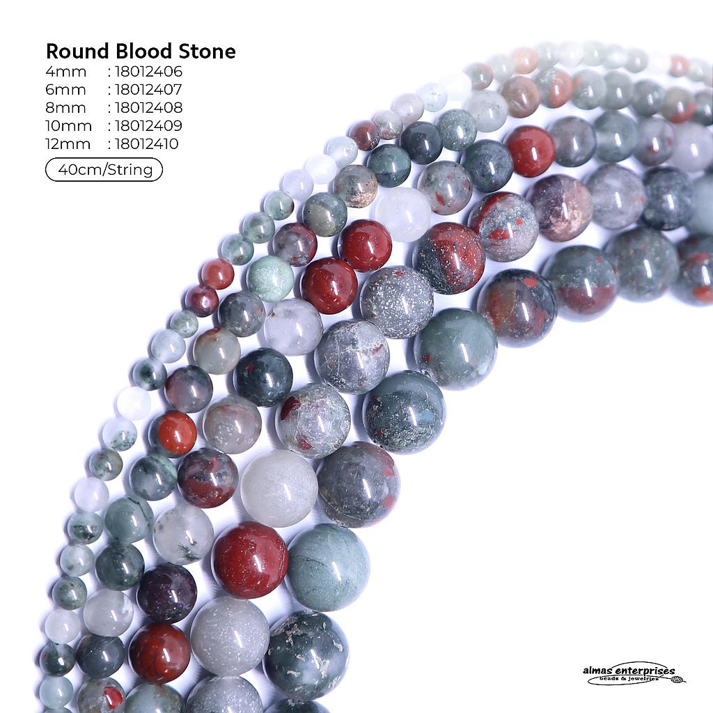 Round Blood Stone
