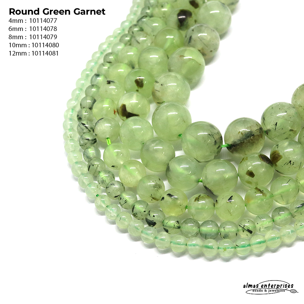 Round Green Garnet