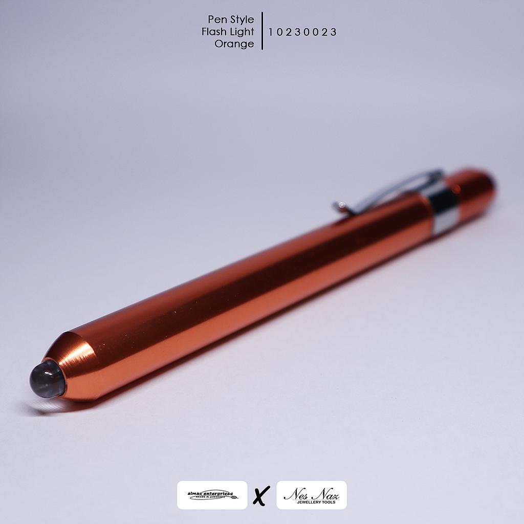 Orange Pens Style Flash Light