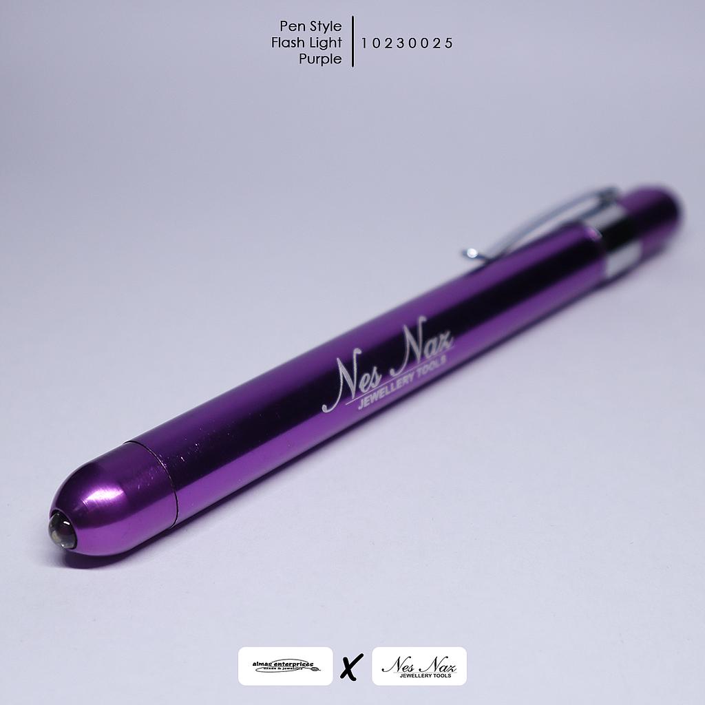Purple Pens Style Flash Light