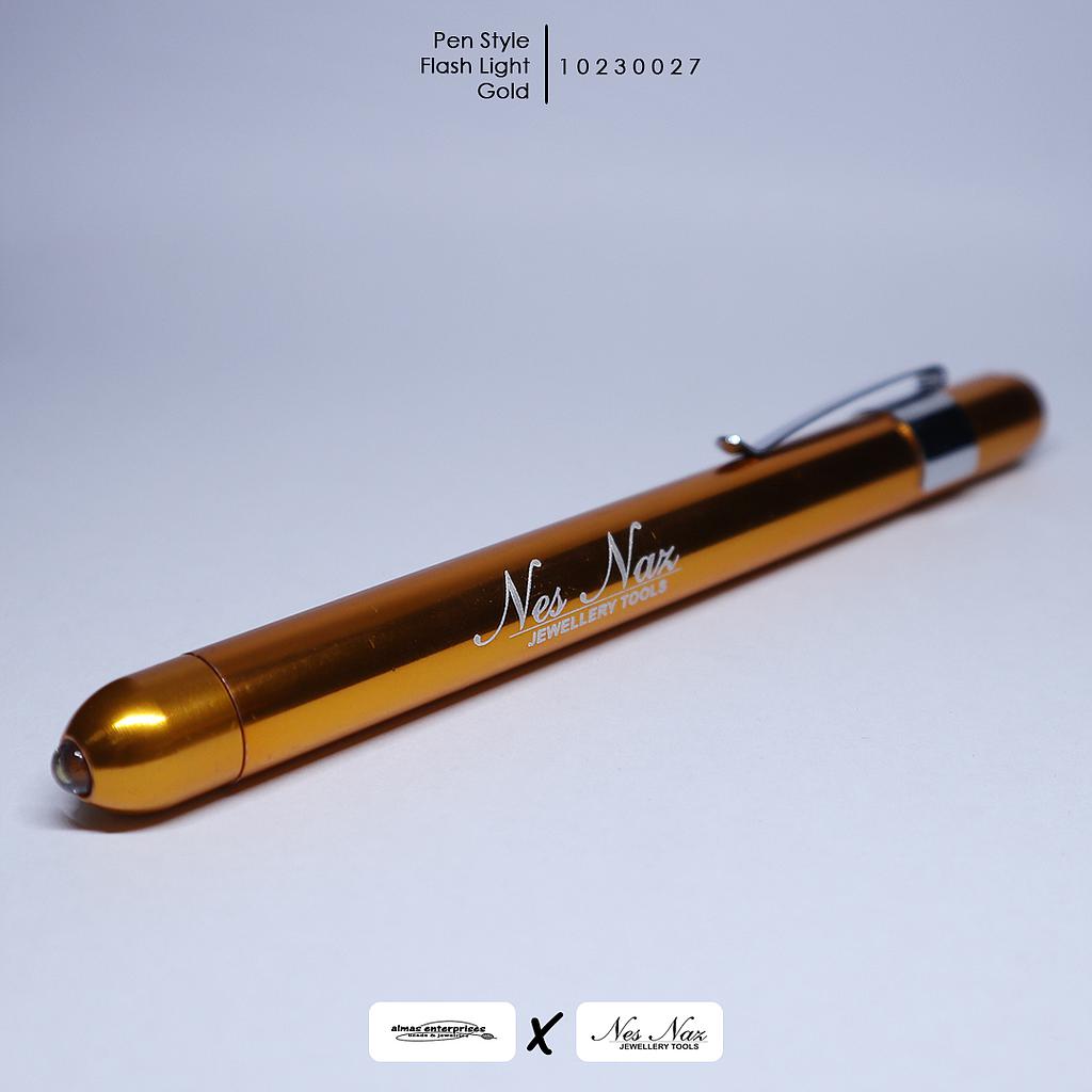 Gold Pens Style Flash Light