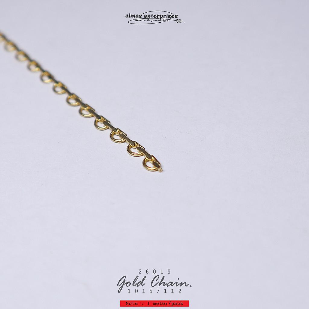 260LS Gold Chain/m