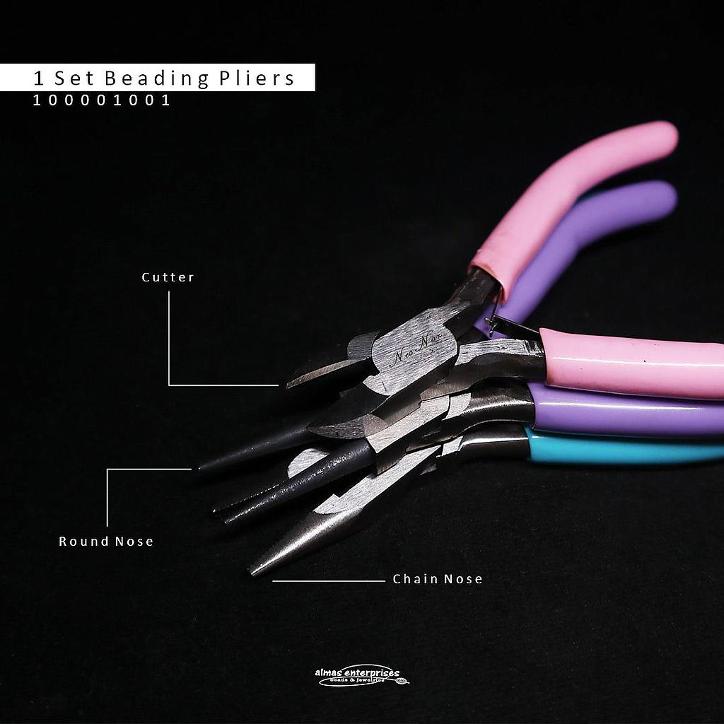 1 Set Beading Pliers