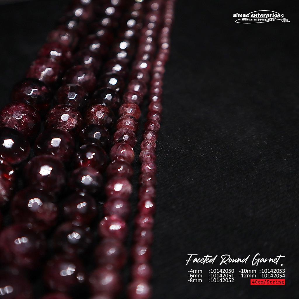 Faceted Round Garnet