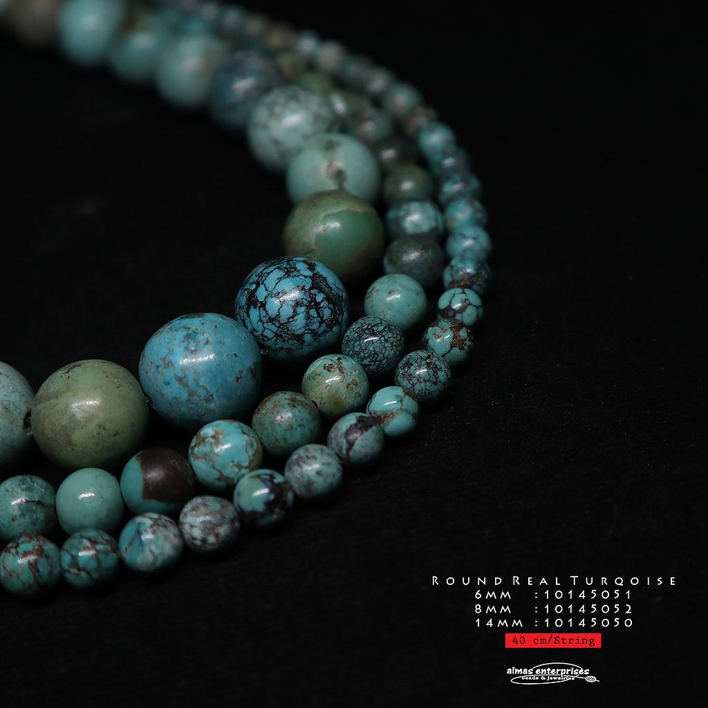 Round Real Turquoise