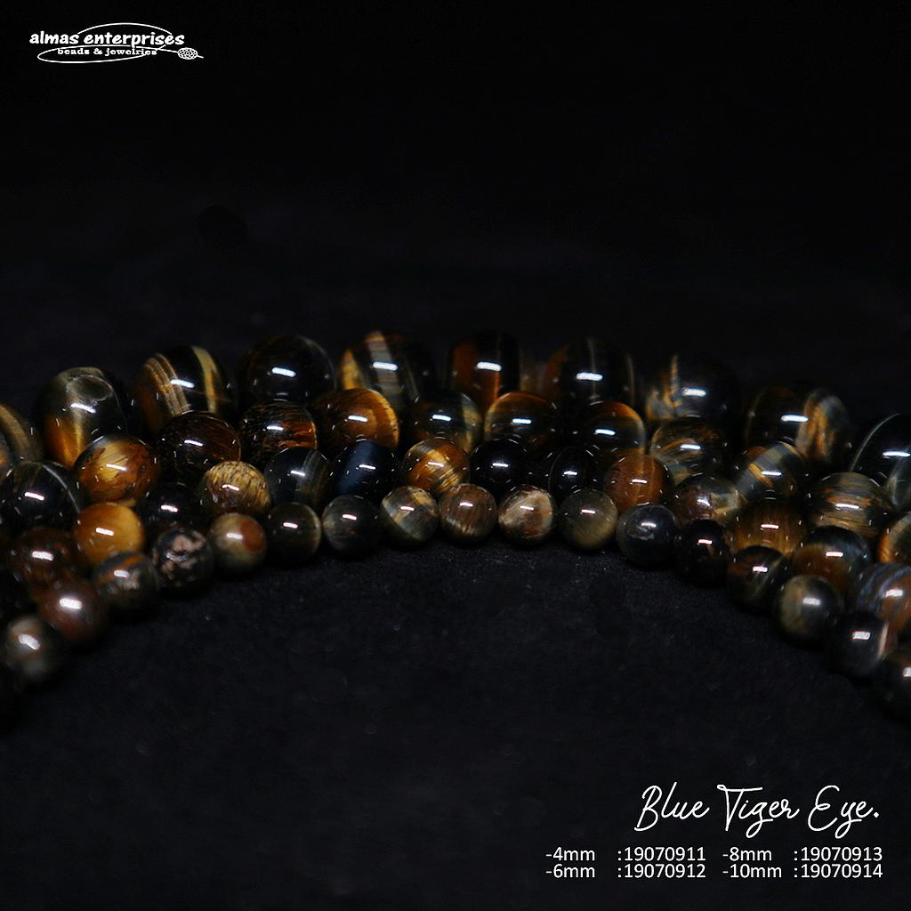 Round Blue Tiger Eye