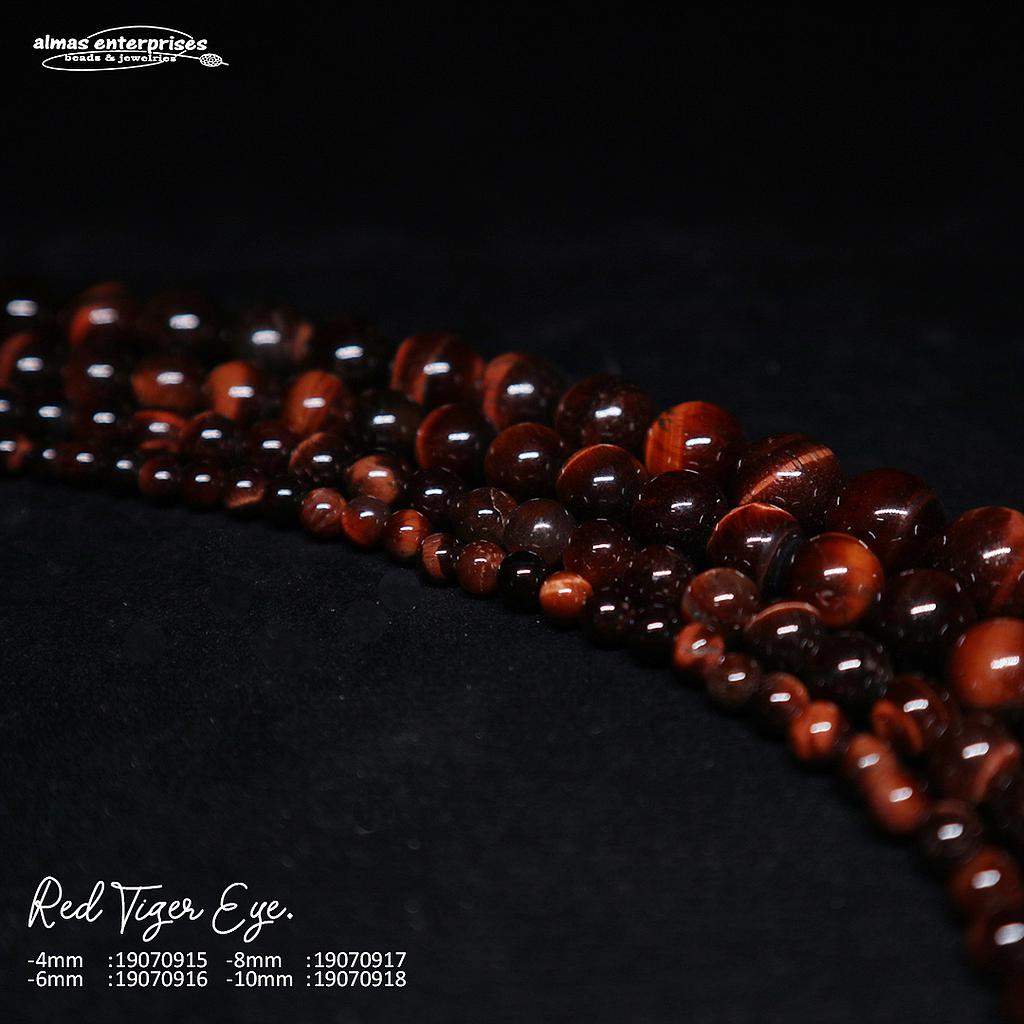Round Red Tiger Eye
