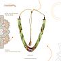 Green Garnet Neck.Precious Stone 1460