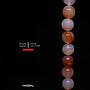Round Natural Lt Red Agate