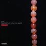 Faceted Round Red Carnelian Agt