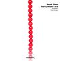 Round Red Synthetic Coral