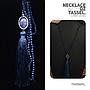 80cm Necklace With CZ Tassel