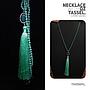 80cm Necklace With CZ Tassel