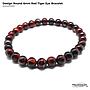 Design Round Red Tiger Eye Bracelet