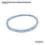 Design Round Aquamarine Bracelet