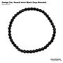Design Round faceted Black Onyx Bracelet