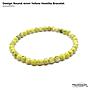 Design Round Yellow Howlite Bracelet