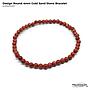 Design Round Gold Sandstone Bracelet
