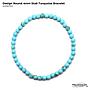 Design Round Stab Turquoise Bracelet