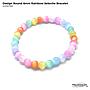Design Round Rainbow Selenite Bracelet