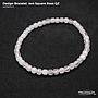 Design 4x4 Square Stone Bracelet
