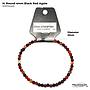 H. Round Black Red Agate