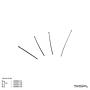 BCC 267 4cm Headpin /12pcs
