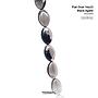 Flat Oval 16x23 Black Agate