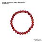 Round Nat Red Agate Bracelet